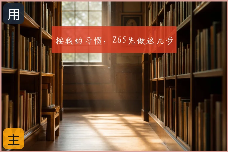按我的习惯，Z65先做这几步